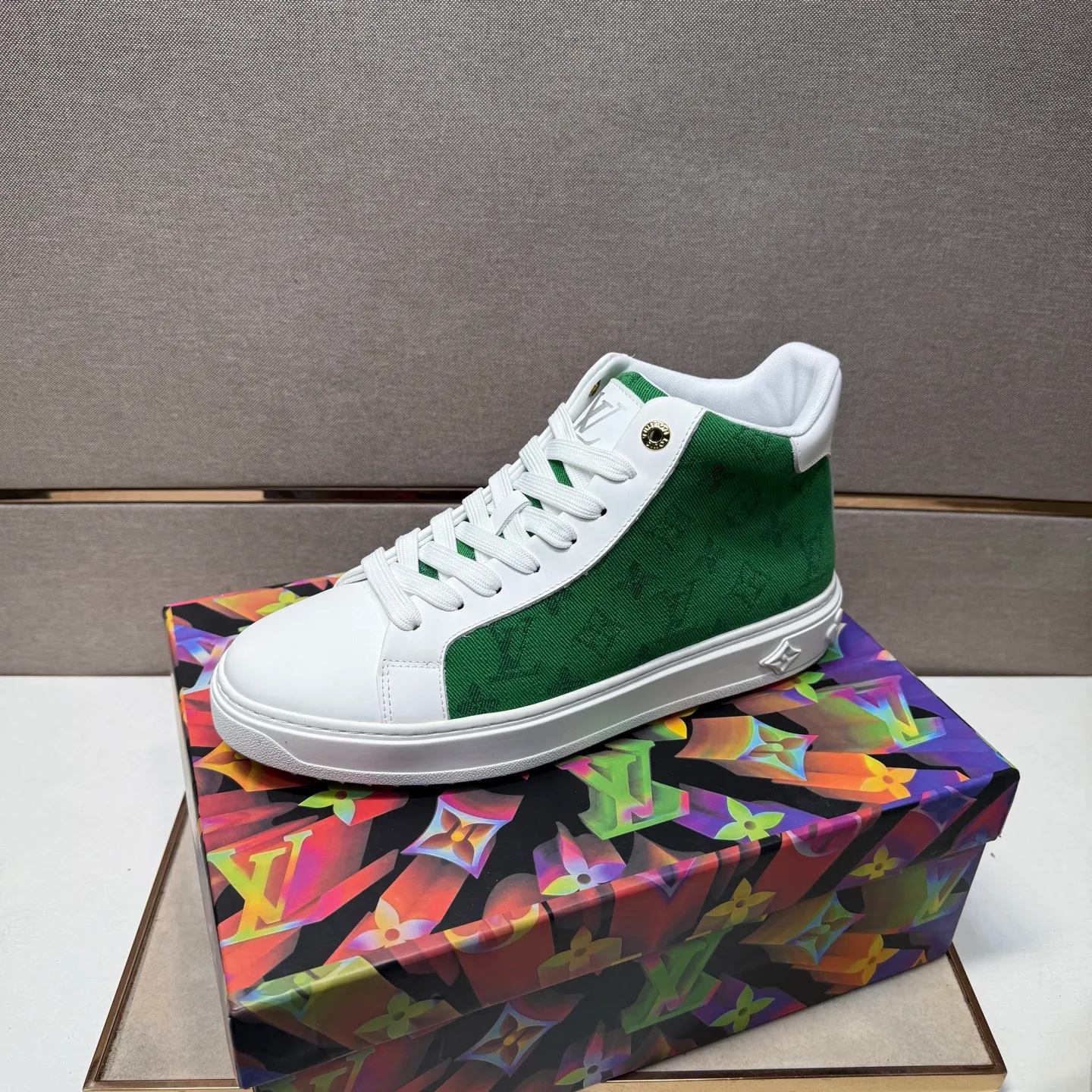 Men's men's shoes 💰pp560 [LV～] Men's casual high-top shoes 2025z cabinet sales simultaneously 🔶Size: 38-44#️⃣ 🔷4 colors🔜The upper is made of multi-material splicing➕Mesh lining, comfortable and breathable, sole: original comfortable and wear-resistant outsole, ⚠️real thing📱photographed🎬real thing is better📢📢📢